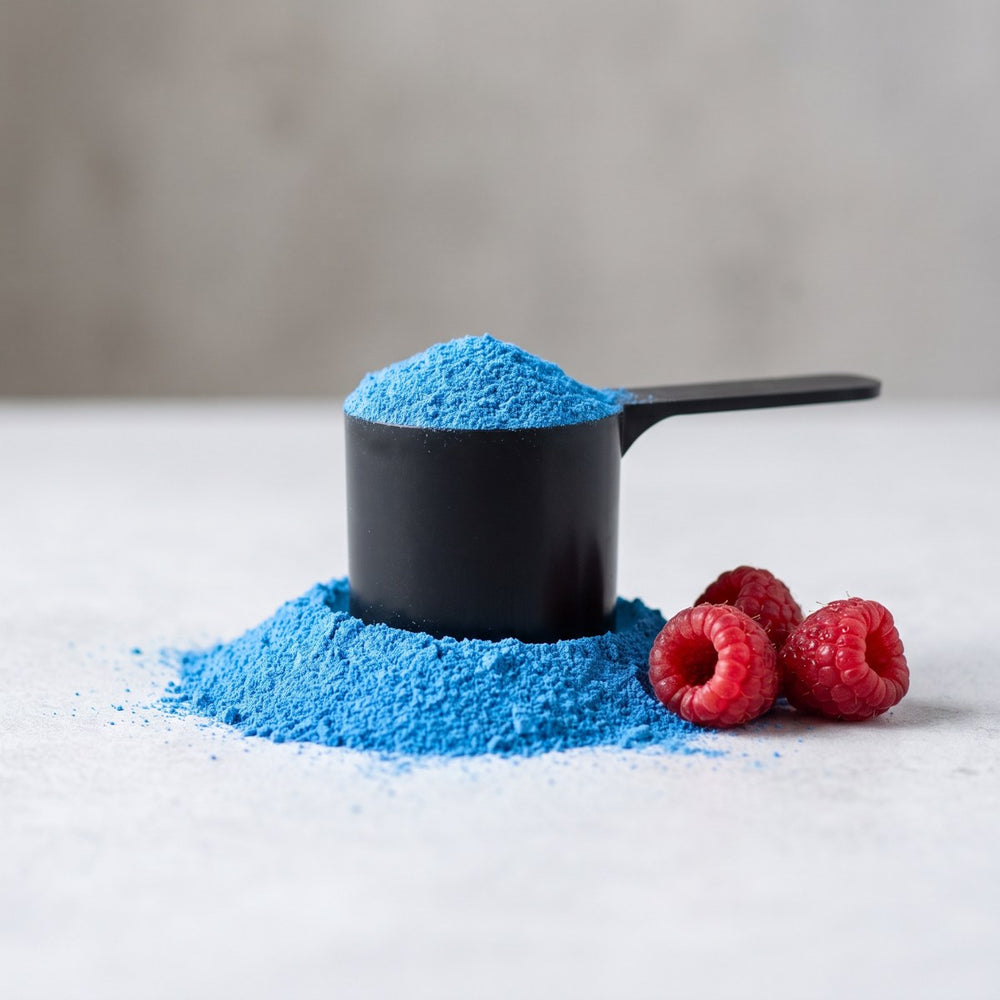 AlphaBlue powder