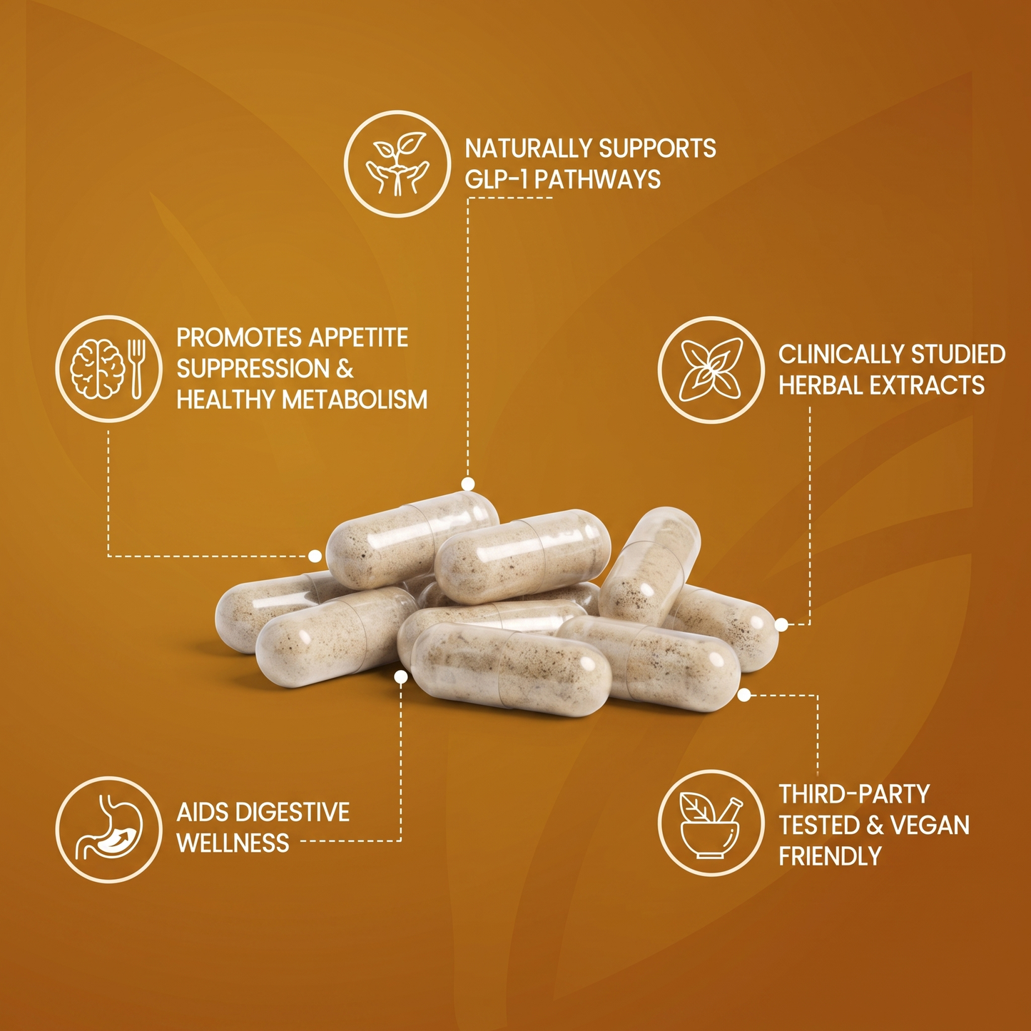 GLP-1 Natural Support | Metabolic & Appetite Support Formula